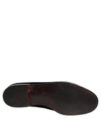 Dolce & Gabbana Black Velvet Cotton Loafers Formal Dress Shoes