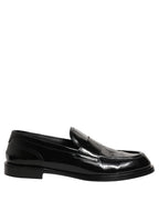 Dolce & Gabbana Black Leather Formal Men Dress Loafers Shoes