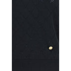 Balmain Black Wool Oves Aries Sleeveles T-Shirt