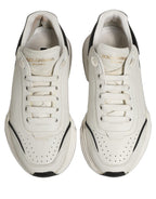 Dolce & Gabbana White Black Daymaster Low Top Men Sneakers Shoes