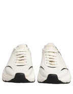 Dolce & Gabbana White Black Daymaster Low Top Sneakers Shoes