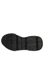 Dolce & Gabbana White Black Daymaster Low Top Sneakers Shoes