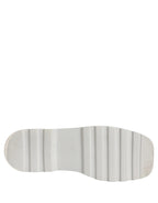 Dolce & Gabbana White Leather Chunky Sole Slip On Derby Shoes
