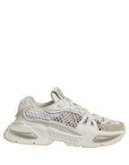 Dolce & Gabbana White Airmaster Mesh Low Top Sneakers Shoes