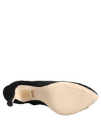 Dolce & Gabbana Black Socks Taormina Lace Pumps Boots Shoes