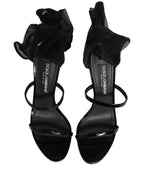 Dolce & Gabbana Black Stiletto Sandals Socks High Boots Shoes