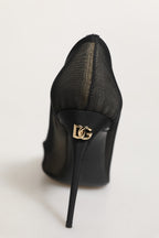 Dolce & Gabbana Black Mesh Stiletto High Heels Pumps Shoes