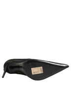 Dolce & Gabbana Black Mesh Stiletto High Heels Pumps Shoes