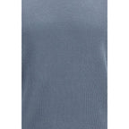 Brunello Cucinelli Blue Cotton Polo Shirt
