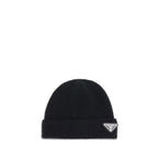 Prada Black Wool Oves Aries Beanie