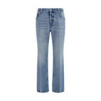 Miu Miu Blue Cotton Relaxed Fit Jeans