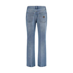 Miu Miu Blue Cotton Relaxed Fit Jeans