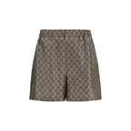Gucci Beige Silk Bermuda Shorts