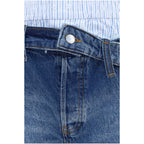 Alexander Wang Blue Cotton Bermuda Shorts