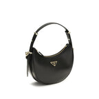 Prada Black Calf Leather Bos Taurus Shoulder Bag