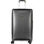Guess Jeans Black Polyurethane Women's Travel Bag