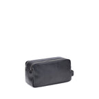Brunello Cucinelli Black Calf Leather Bos Taurus Airpod Holder