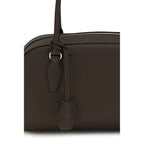 The Row Brown Calf Leather Bos Taurus Shoulder Bag