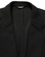 Dolce & Gabbana Black Logo Crest SingleBreasted Coat Blazer