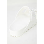 Birkenstock White Plastic Flat Sandals