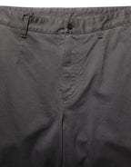 Dolce & Gabbana Dark Gray Cotton Straight Chino Trouser Pants