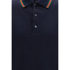 Gucci Blue Cotton Polo Shirt