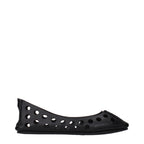 Alaïa Black Leather Ballet Flats