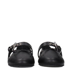 Miu Miu Black Leather Ballet Flats