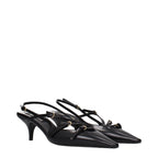 Miu Miu Black Leather High Heel Pumps