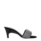 Prada Black Fabric Platform Sandals