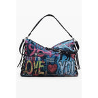 Desigual Blue Cotton Women Handbag