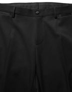 Dolce & Gabbana Black Wool Crystal Embellished 2 Piece Suit