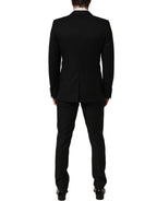 Dolce & Gabbana Black MARTINI Slim Fit Formal 3 Piece Suit