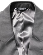 Dolce & Gabbana Gray MARTINI Slim Fit Formal 2Piece Men Suit