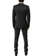 Dolce & Gabbana Gray Wool Slim Fit Formal 2 Piece Men Suit