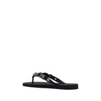 Balenciaga Black Polyester Flat Sandals