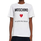Moschino Couture White Cotton T-Shirt