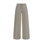 The Row Beige Cotton Relaxed Fit Jeans