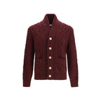 Brunello Cucinelli Bordeaux Cashmere Cardigan