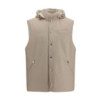 Brunello Cucinelli Beige Wool Oves Aries Sleeveless Jacket