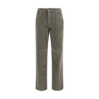 Brunello Cucinelli Bicolor Cotton Casual Pants