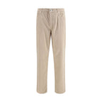 Brunello Cucinelli Beige Cotton Casual Pants