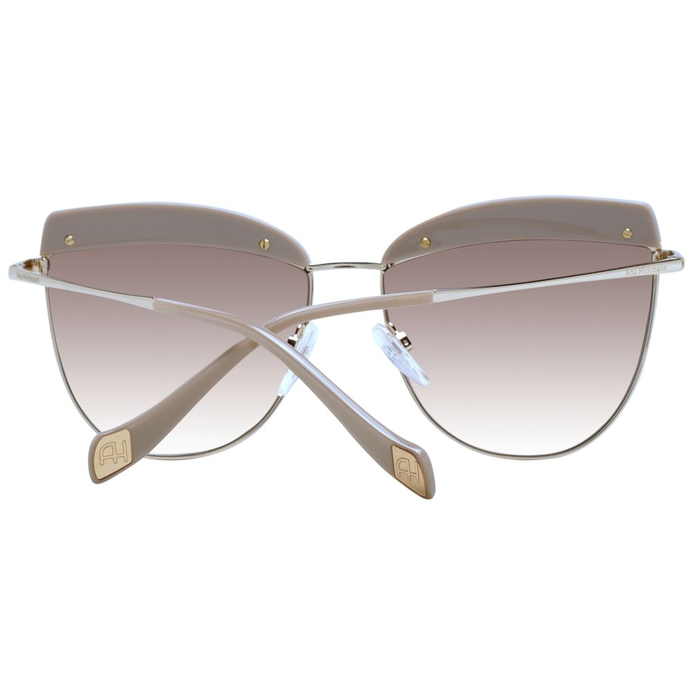 Ana Hickmann Beige Acetate Sunglasses