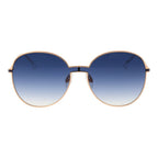 Ana Hickmann Gold Metal Sunglasses