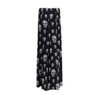 Alexander McQueen Black Silk Long Skirt