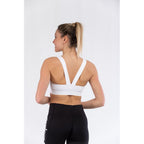 Champion White Polyester Sport Bra