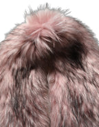 Dolce & Gabbana Pink Acrylic Faux Fur Knit Shrug Vest Top