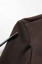 Dolce & Gabbana Brown Turtleneck Long Sleeves Blouse Top