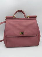 Dolce & Gabbana DOLCE & GABBANA SICILY Pink Large Handbag