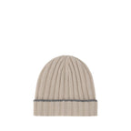 Brunello Cucinelli Brown Cashmere Beanie
